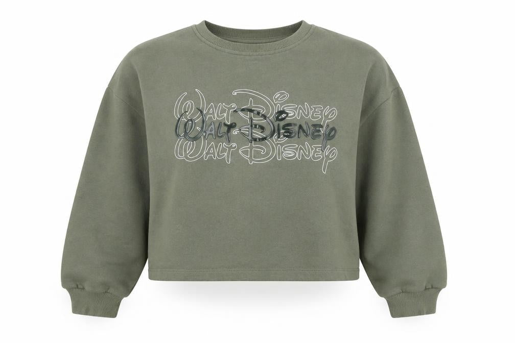 Womens UK Size 6 Disney Green Pullover Sweatshirt