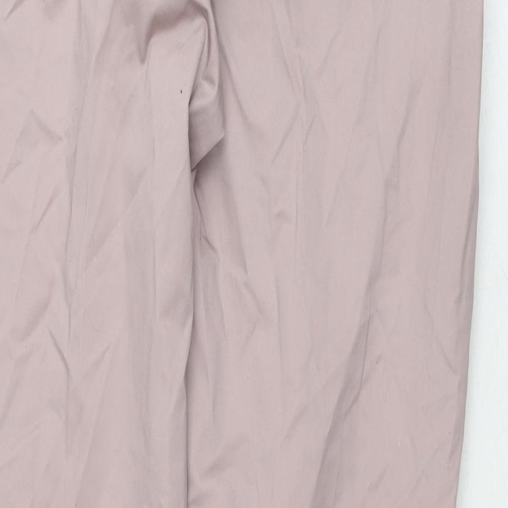 Nougat Womens Beige Cotton Trousers Size 34 in L26 in Regular Zip