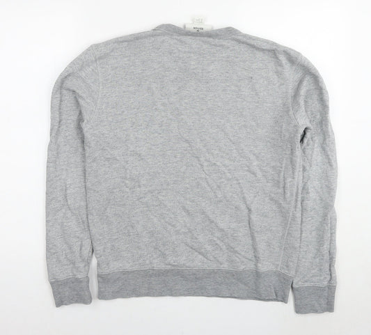 H&M Womens Grey Cotton Pullover Sweatshirt Size S Pullover
