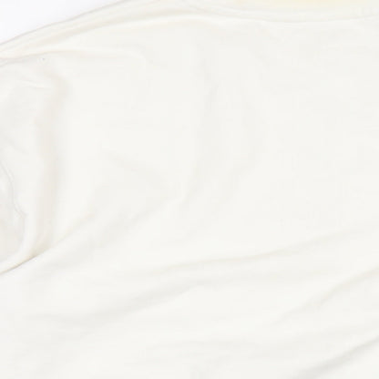 Mens UK Size L Levi's White Pullover Sweatshirt