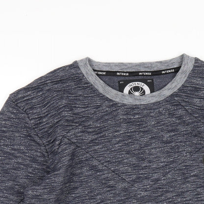 Mens UK Size S Intense Blue Pullover Sweatshirt