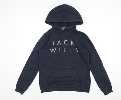 Womens UK Size 10 Jack Wills Blue Pullover Hoodie