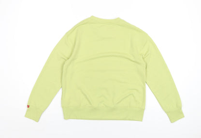 Levi's Girls Green Polyester Pullover Sweatshirt Size 10 Years Pullover