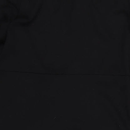 Fenn Wright Manson Womens Black Viscose A-Line Size 14 Roll Neck Pullover