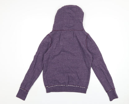 American Eagle Outfitters Womens Purple Cotton Pullover Hoodie Size S Pullover