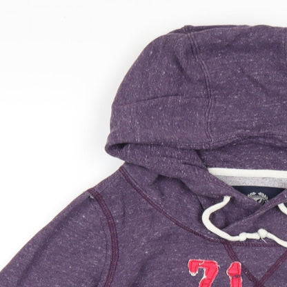 American Eagle Outfitters Womens Purple Cotton Pullover Hoodie Size S Pullover