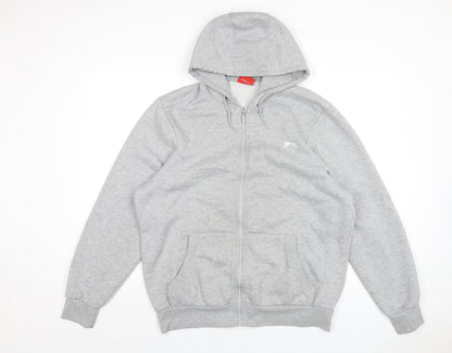 Mens UK Size L Slazenger Grey Full Zip Hoodie