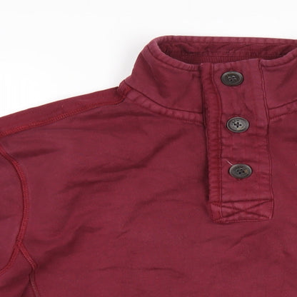 Mens UK Size M Crew Clothing Red Pullover Sweatshirt