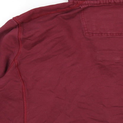 Mens UK Size M Crew Clothing Red Pullover Sweatshirt