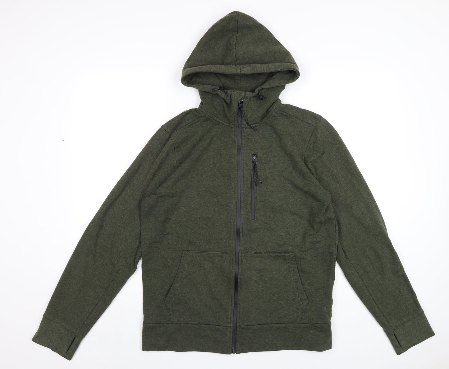 Mens UK Size M Gap Green Full Zip Hoodie
