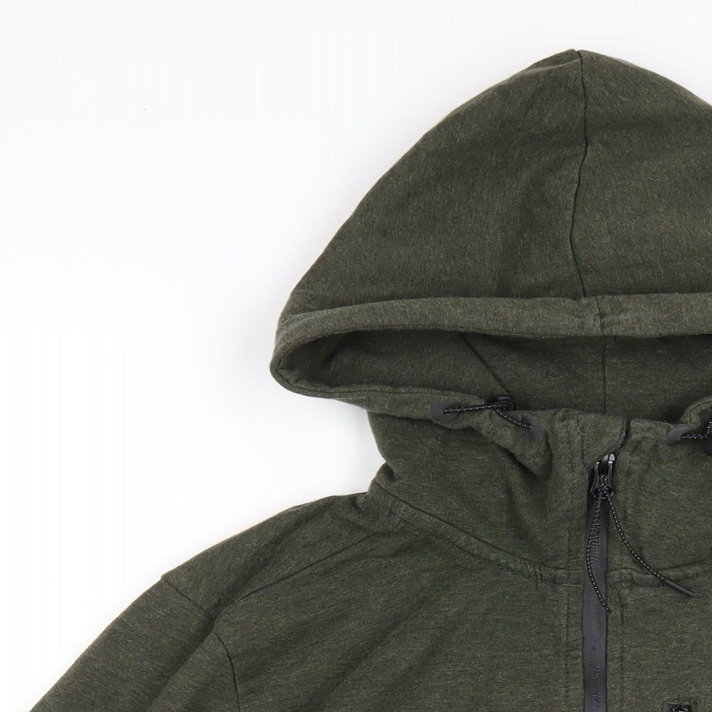 Mens UK Size M Gap Green Full Zip Hoodie