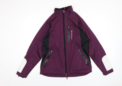 Stuburt Womens Purple Rain Coat Coat Size M Zip