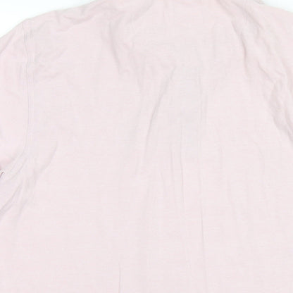 Rhino Mens Pink Cotton Polo Size XL Collared Button