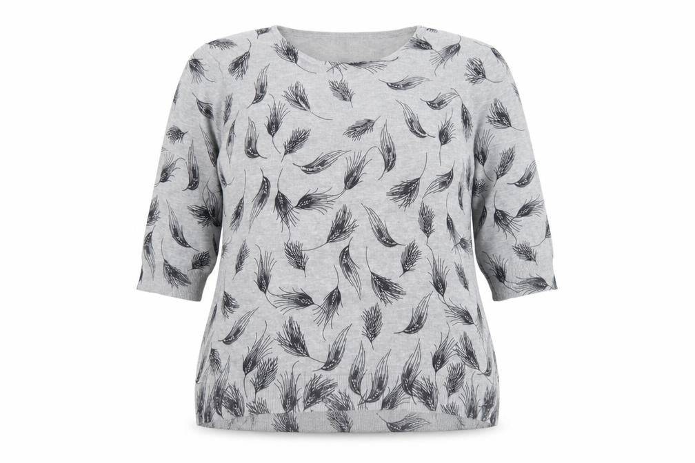 Womens UK Size 2XL Anna Rose Grey Pullover Jumper