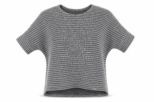 Womens UK Size S Apricot Grey Pullover Jumper