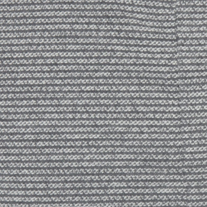 Apricot Womens Grey Round Neck Striped Acrylic Pullover Jumper Size S