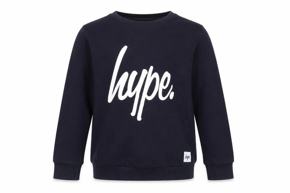 Hype Boys Blue Cotton Pullover Sweatshirt Size 11-12 Years Pullover