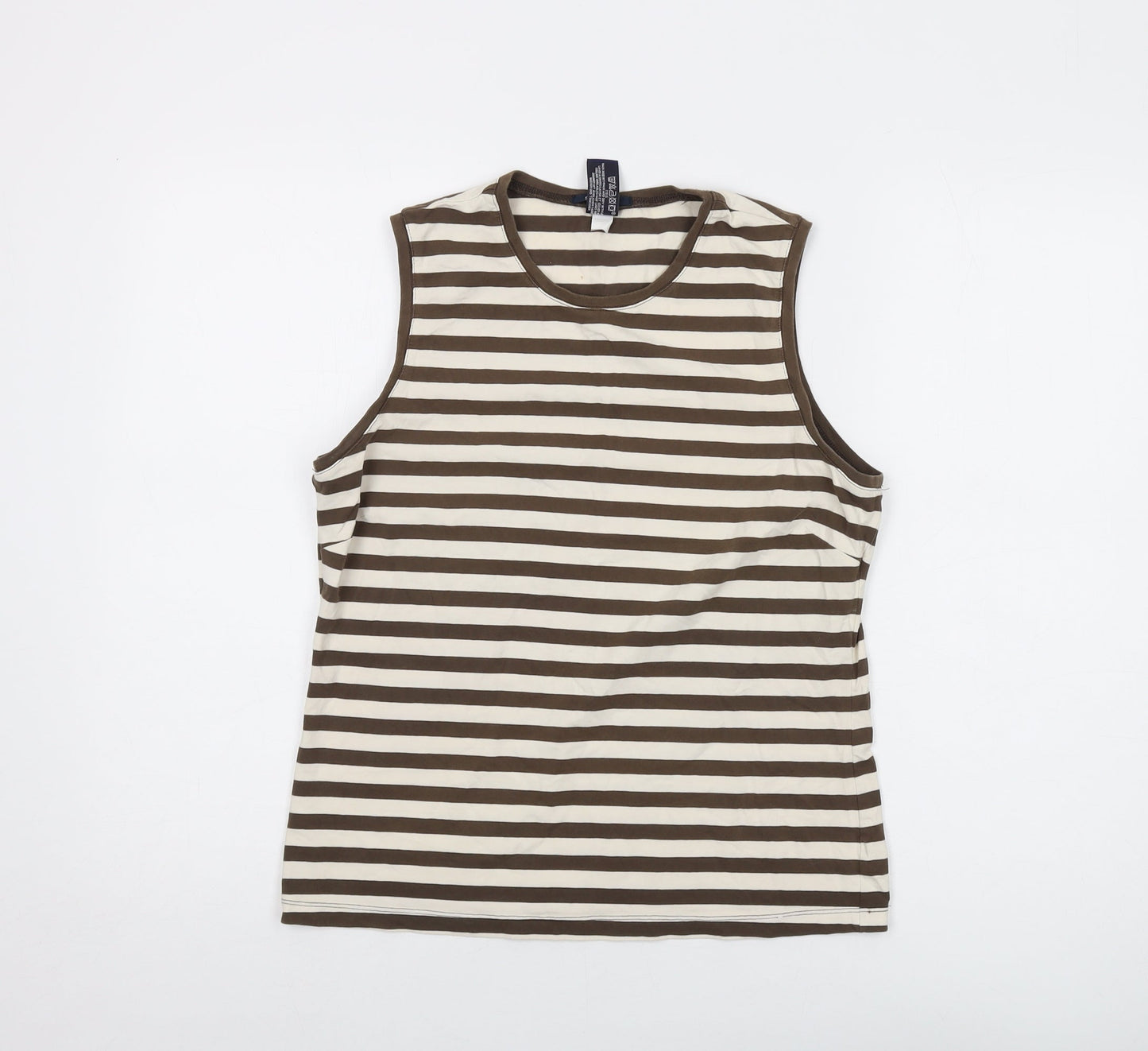 Womens UK Size L Gap Brown Basic Tank