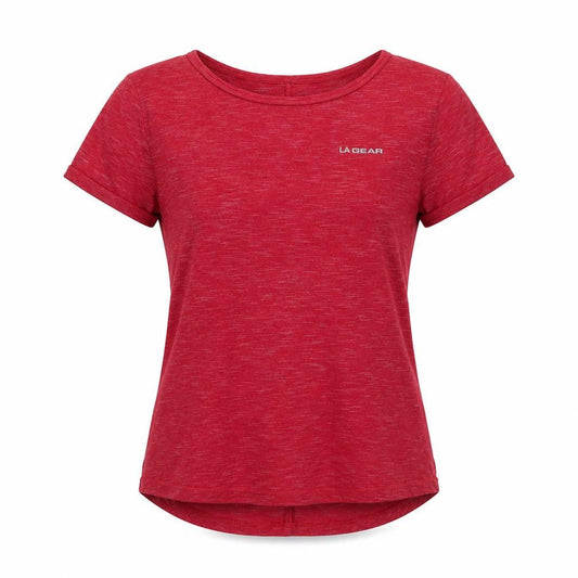 Womens UK Size 10 LA Gear Red Basic T-Shirt