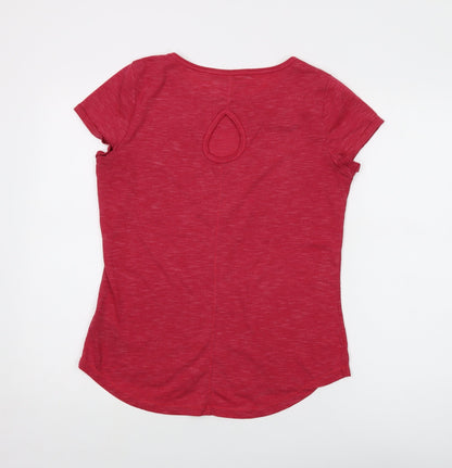 Womens UK Size 10 LA Gear Red Basic T-Shirt