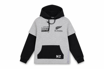 All Blacks Boys Grey Polyester Pullover Hoodie Size 9 Years Pullover