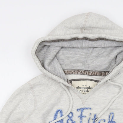 Hollister Womens Grey Cotton Pullover Hoodie Size M Pullover