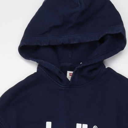 Mens UK Size M Levi's Blue Pullover Hoodie