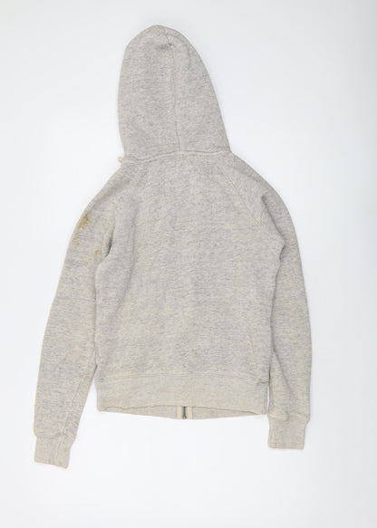 Womens UK Size 6 Jack Wills Grey Full Zip Hoodie