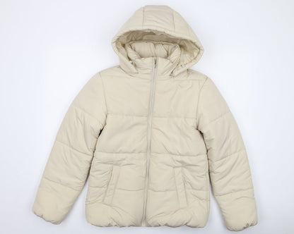 Womens UK Size 8 Marks and Spencer Beige Parka Coat