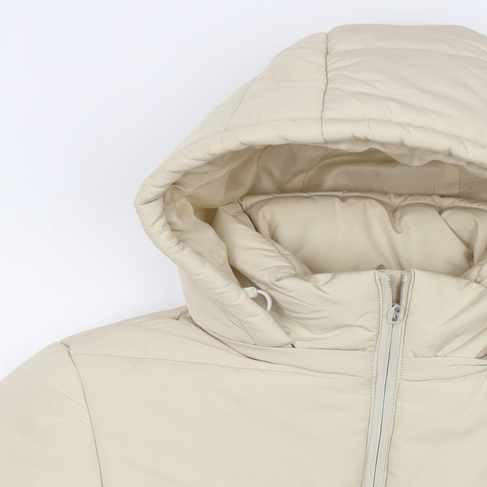 Womens UK Size 8 Marks and Spencer Beige Parka Coat