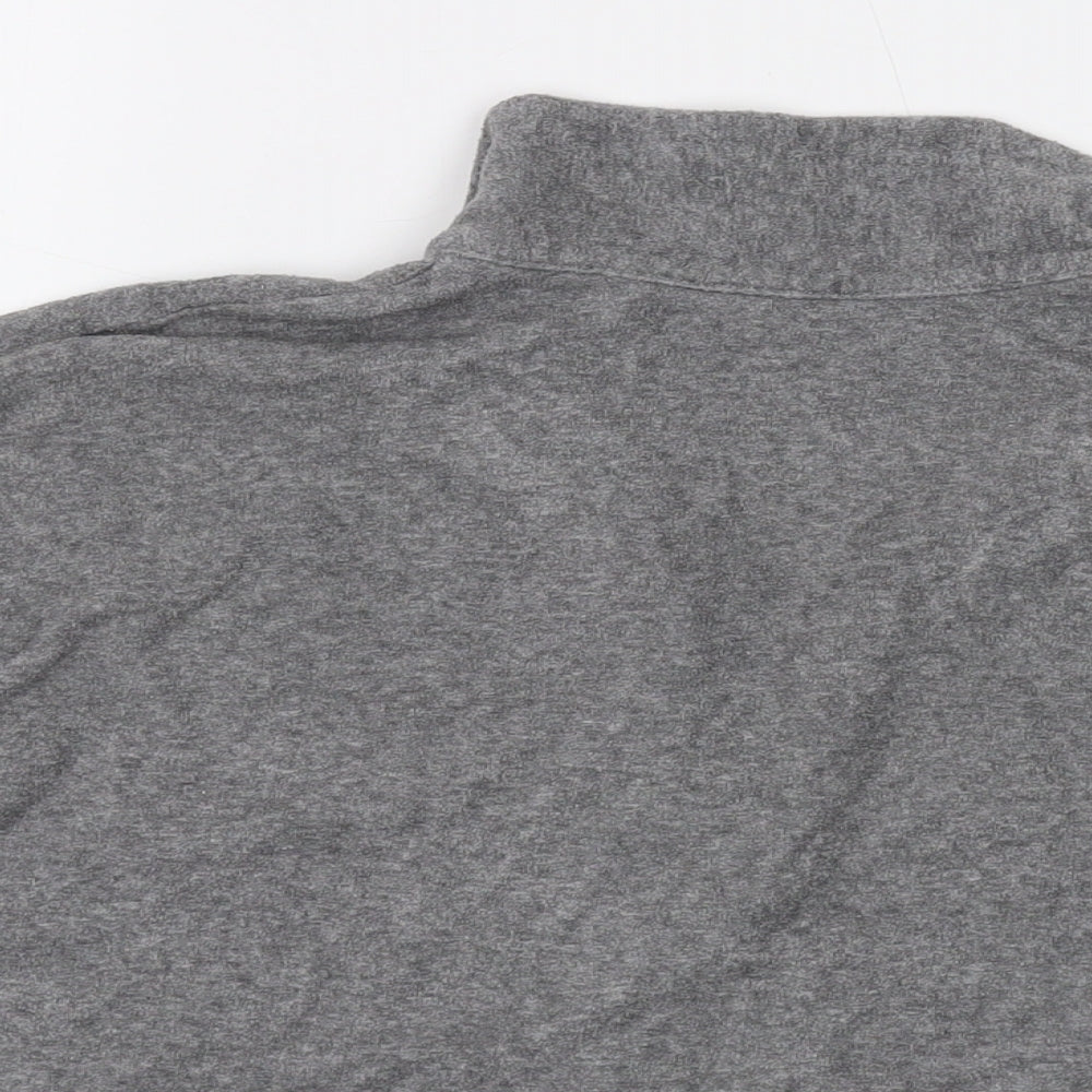 Womens UK Size L Gilly Hicks Grey Cropped Blouse