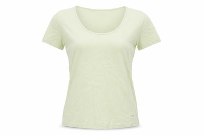 Paul Costelloe Womens Green Viscose Basic T-Shirt Size L Round Neck