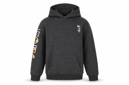 Fluid Boys Grey Polyester Pullover Hoodie Size 7-8 Years Pullover