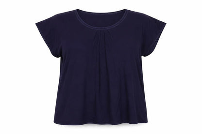 Womens UK Size XL Carole Hochman Blue Basic T-Shirt