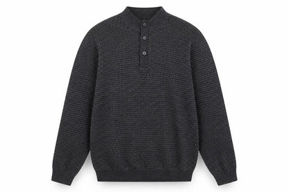 Joseph Abboud Mens Grey Mock Neck Wool Pullover Jumper Size 2XL Long Sleeve