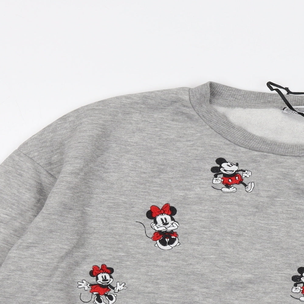 Womens UK Size M Disney Grey Pullover Sweatshirt
