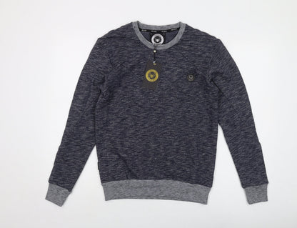 Mens UK Size S Intense Blue Pullover Sweatshirt