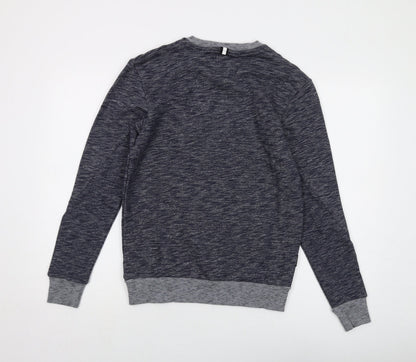 Mens UK Size S Intense Blue Pullover Sweatshirt