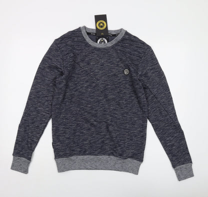 Mens UK Size S Intense Blue Pullover Sweatshirt
