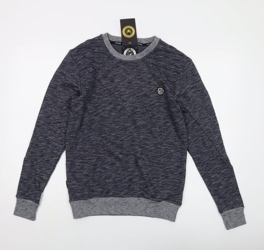 Mens UK Size S Intense Blue Pullover Sweatshirt