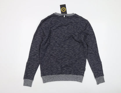 Mens UK Size S Intense Blue Pullover Sweatshirt