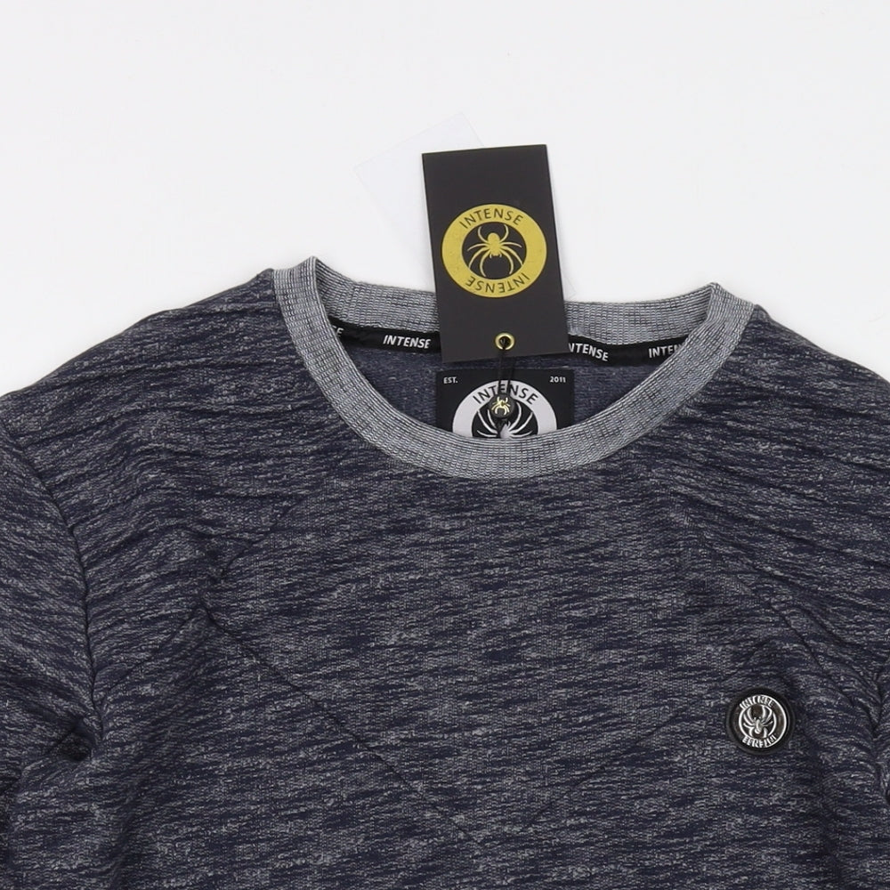 Mens UK Size S Intense Blue Pullover Sweatshirt