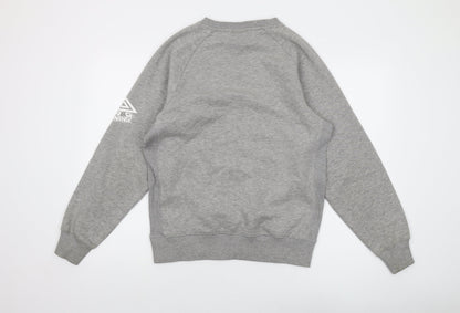 Umbro Mens Blue Cotton Pullover Sweatshirt Size S