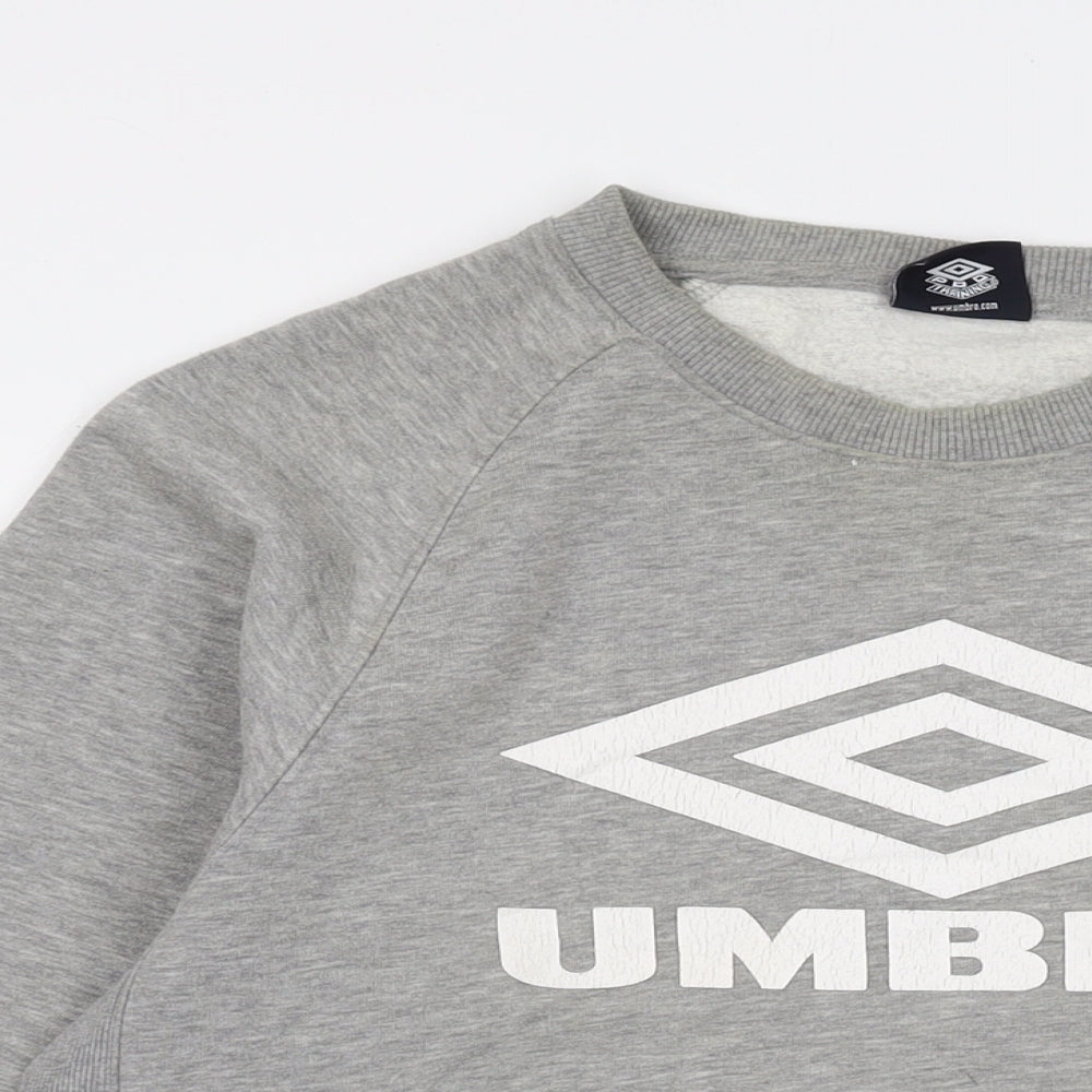 Umbro Mens Blue Cotton Pullover Sweatshirt Size S