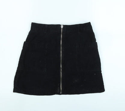 Womens UK Size 8 Topshop A-Line Corduroy Skirt