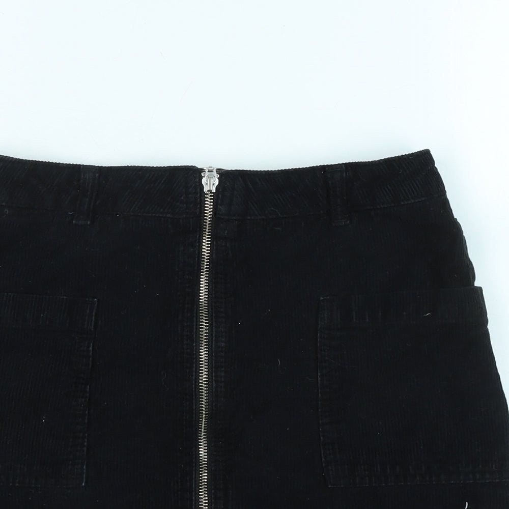 Womens UK Size 8 Topshop A-Line Corduroy Skirt