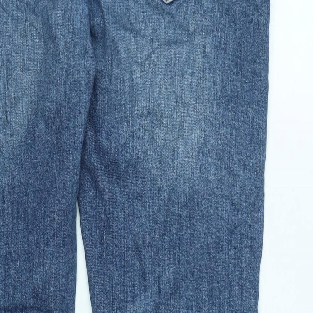 Mens UK Size 32 in River Island Mens Regular Fit Tapered Blue Jeans
