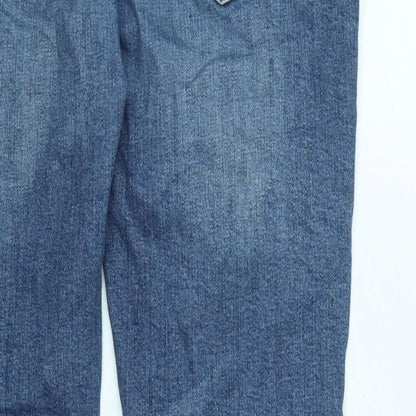Mens UK Size 32 in River Island Mens Regular Fit Tapered Blue Jeans