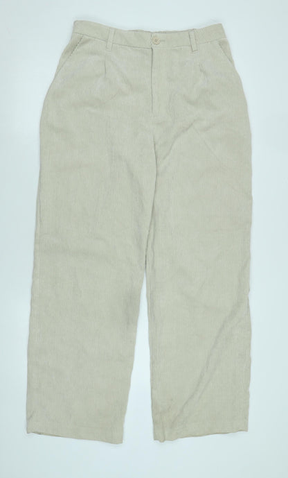 Womens UK Size M Divided Regular Fit  Beige Trousers