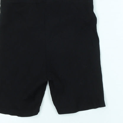 Divided Womens Black Cotton Blend Bermuda Shorts Size 6 Regular